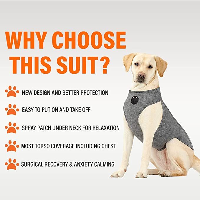 NeoAlly Multi-Function Surgical Recovery Suit 3 Level Compression Anxiety Relief Dog Calming Vest