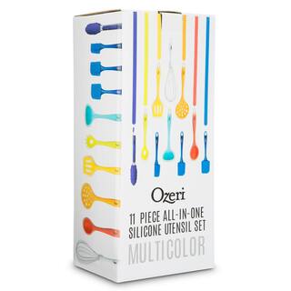 Ozeri 11-Piece All-In-One Silicone Utensil Set in Multicolor OZUT1