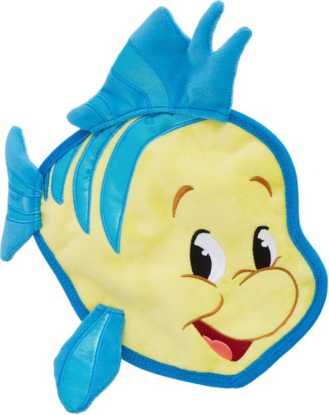 Disney Flounder Flat Plush Squeaky Dog Toy