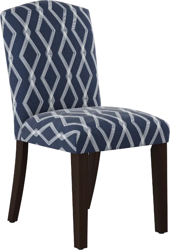 Nora Crossweave Blue Dining Chair - Skyline Furniture