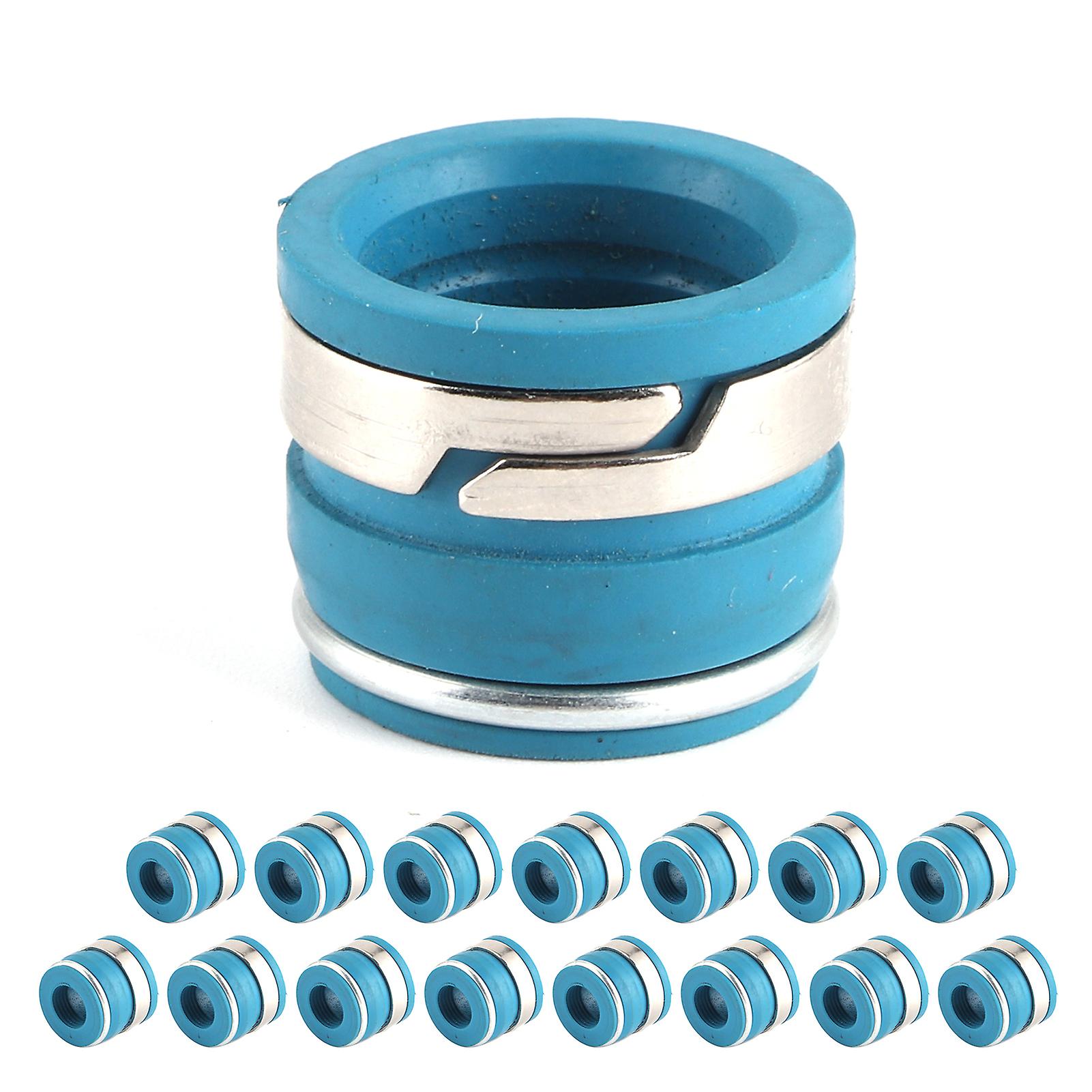 16pcs Valve Stem Oil Seals Set Fluororubber Excellent Sealing Parts Fit For Gm Sbc V8 Engine