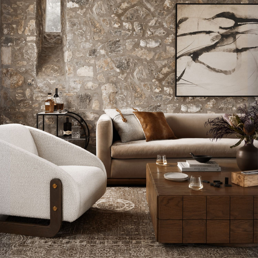 Bevan Knoll Natural Chair   Transitional   Armchairs And Accent Chairs   by Zin Home  Houzz