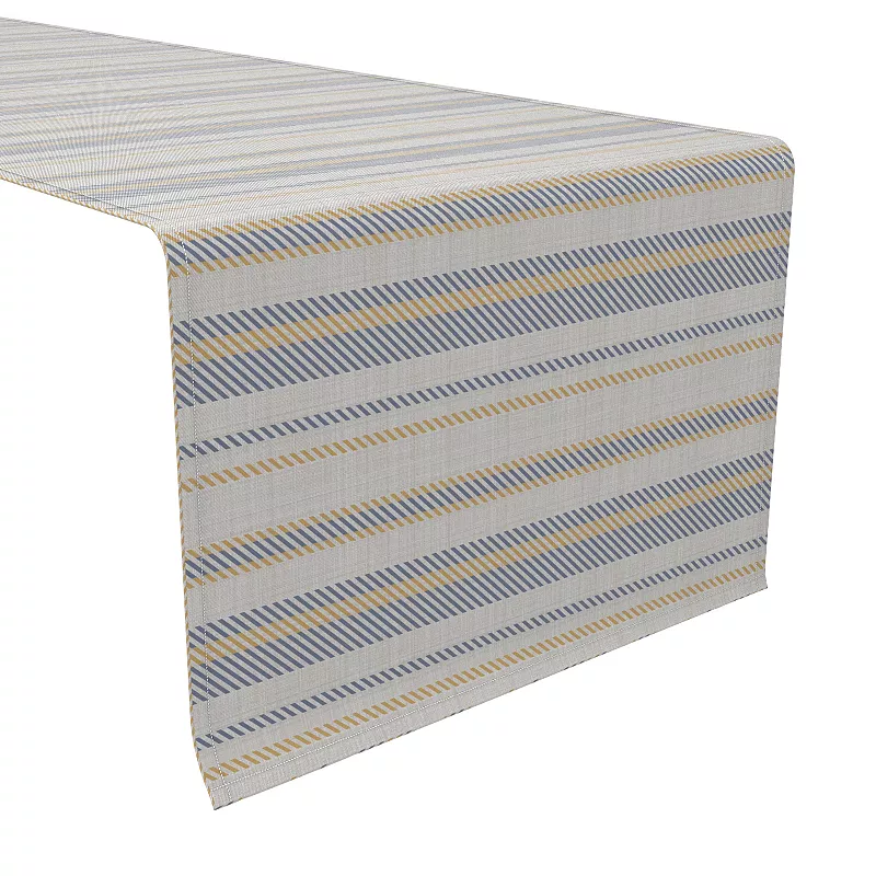 Table Runner， 100% Cotton， 16x108， Country Kitchen Stripe