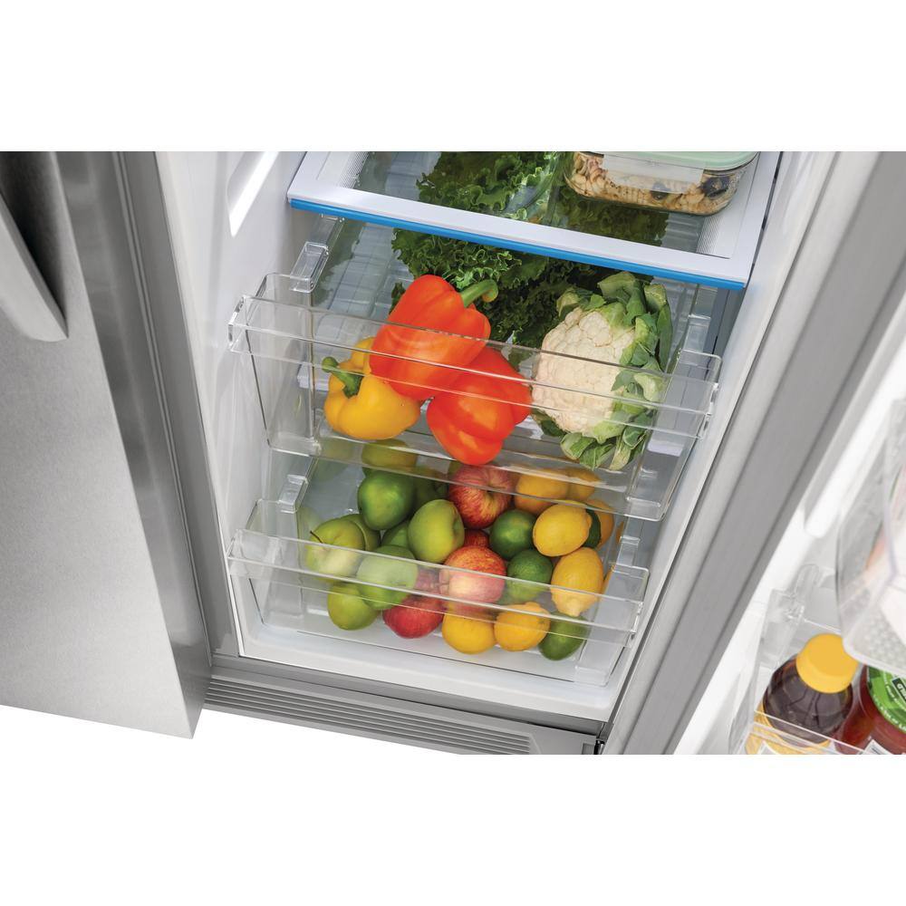 Frigidaire 33 in. 22.3 cu. ft. Side by Side Refrigerator in Stainless Steel Standard Depth FRSS2323AS