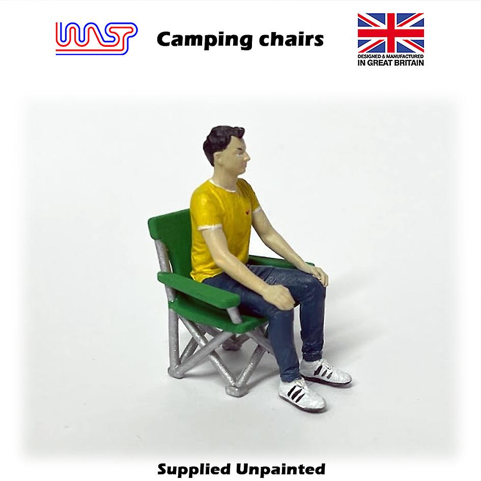 Slot Car Scenery Track Side 2 x Camping Chairs 1:32 Scale Wasp