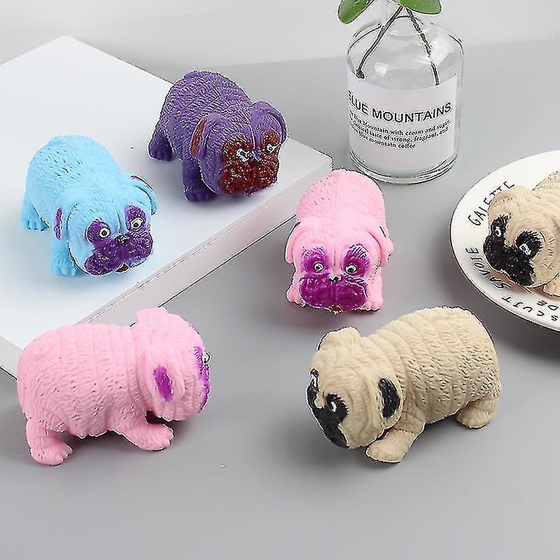 1pcs Kids Sensory Toys Stress Relief Pug Squishy Toy Tear-resistant Party Props