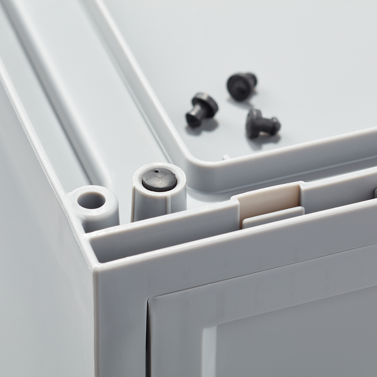 Grey Opaque Modular Stackable Drawers