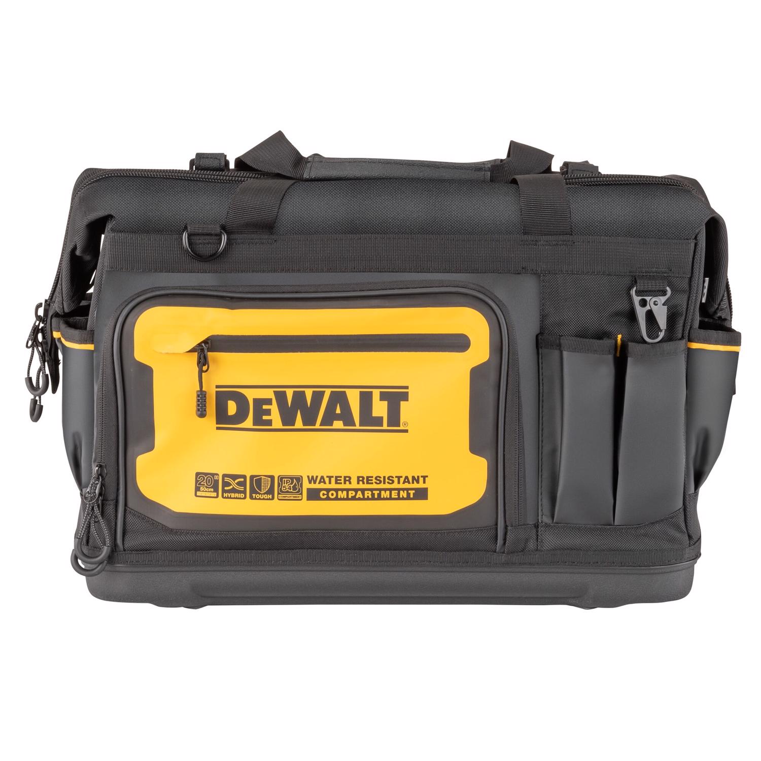 DW Ballistic Nylon All-Purpose Tool Bag 33 pocket Black/Yellow 1 pc