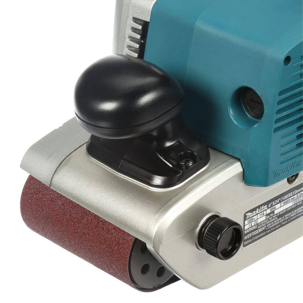 Makita 11 Amp 4 in. x 24 in. Corded Belt Sander with Abrasive Belt 80G Belt and Dust Bag 9403