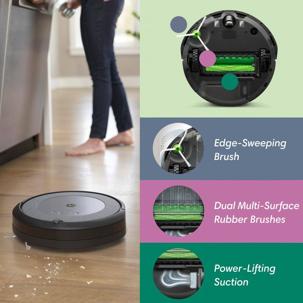 iRobot Roomba i3+ EVO (3550) Self-Emptying Robot Vacuum – Now Clean By Room With Smart Mapping Ideal For Pet Hair i355020