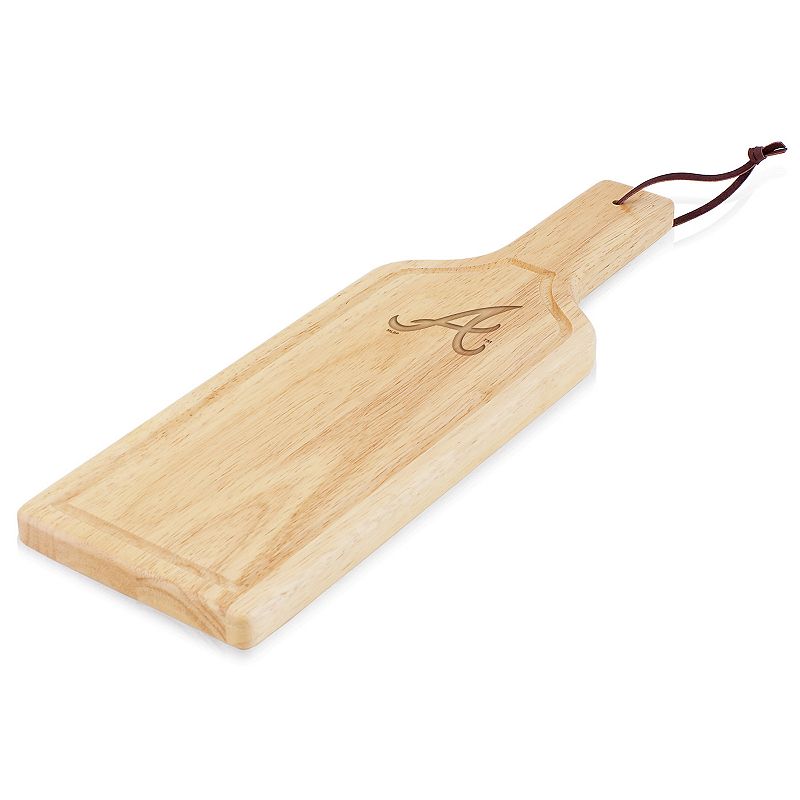 Picnic Time Atlanta Braves Botella Cheese Cutting Board and Serving Tray