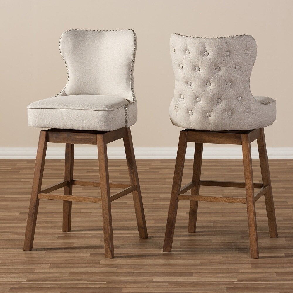 Gradisca Modern and Contemporary 2 Piece Swivel Bar Stool Set