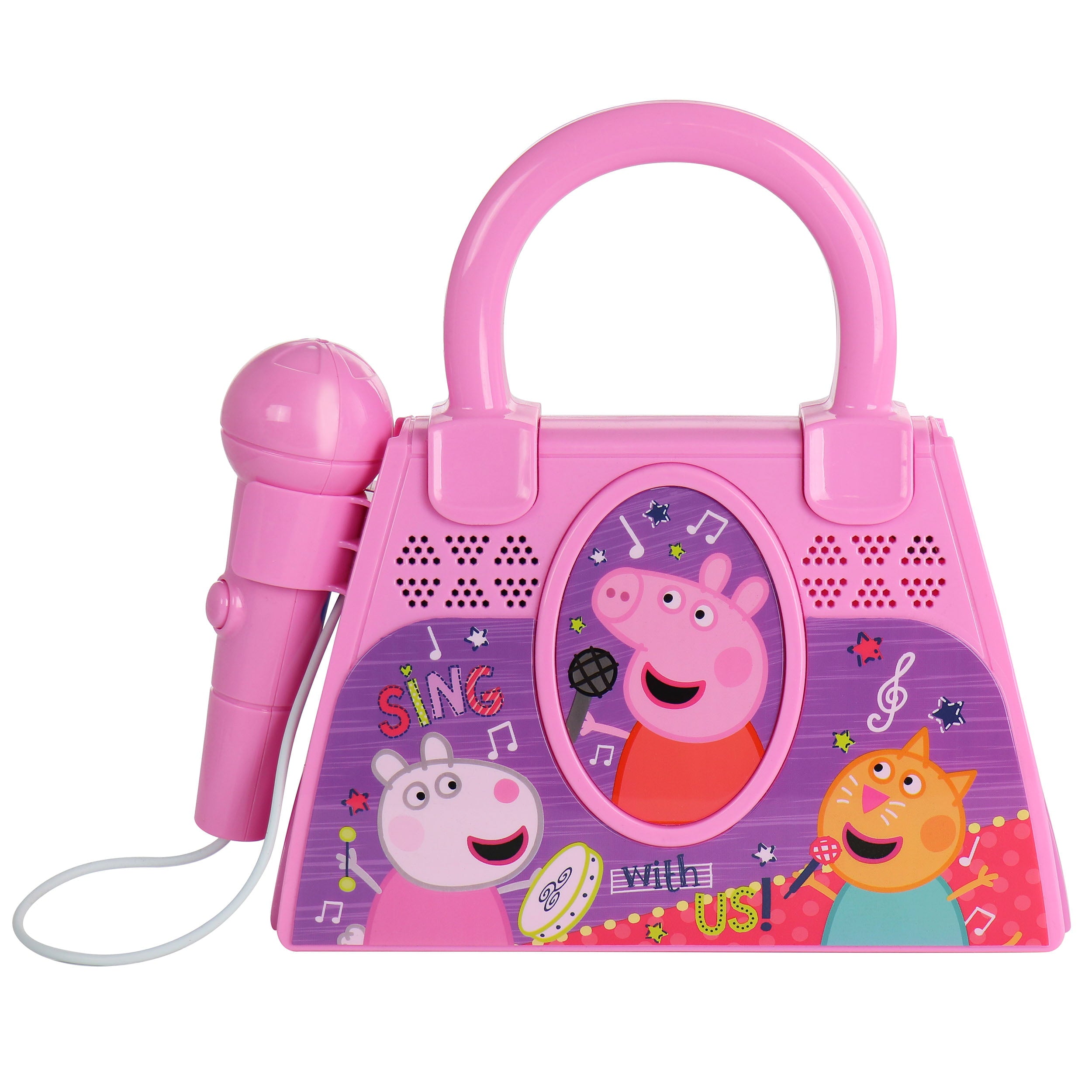 Peppa Pig Sing-A-Long Karaoke Machine with Microphone in Pink