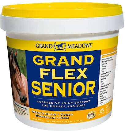 Grand Meadows Grand Flex Senior Aggressive Joint Support Powder Dog and Horse Supplement