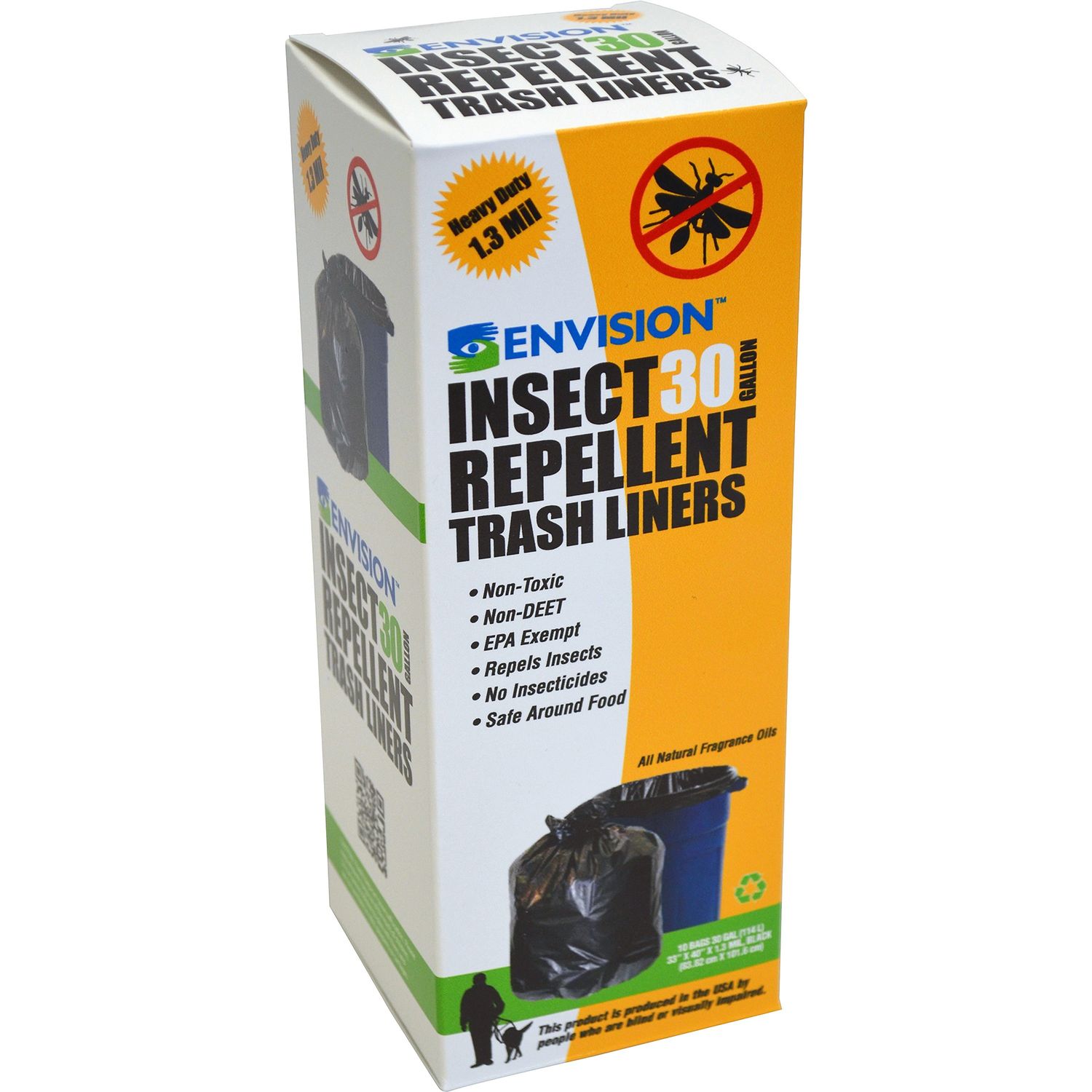 Insect Repellent Trash Liners by STOUT industrial and commercial grade Products STOP3340K13R