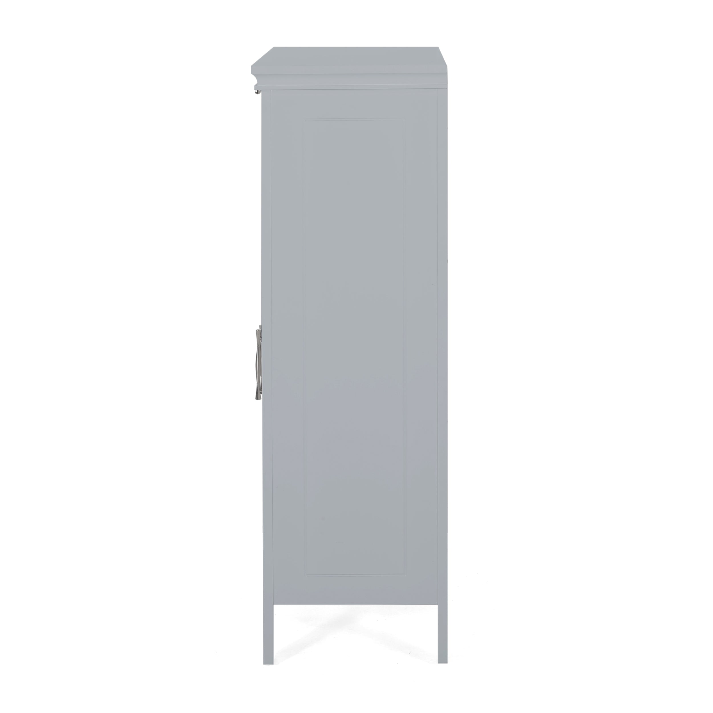 Meader Modern Bathroom 2 Door Floor Storage Cabinet with Drawer