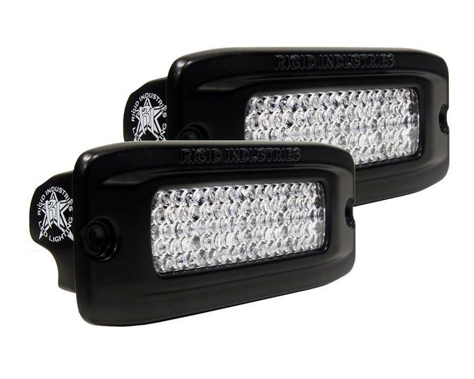 Rigid Industries SR-Q Flush Mount Diffusion LED Light - Pair - 92551