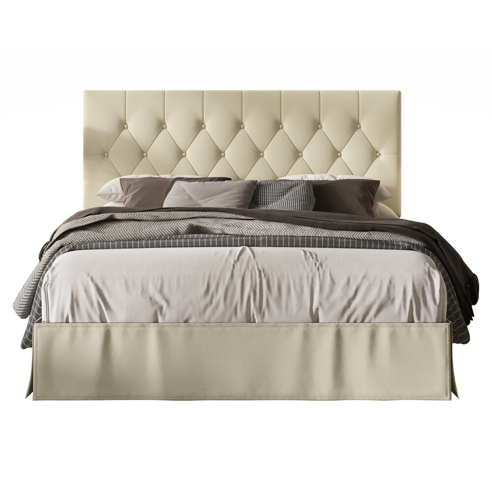 Zachary Tufted Upholstered Platform Bed