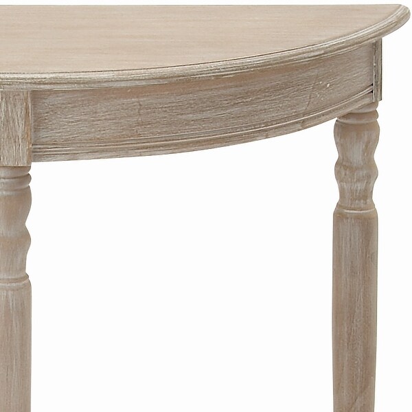 Light Brown Pine Traditional Console Table 32 x 32 x 12 - 32 x 12 x 32