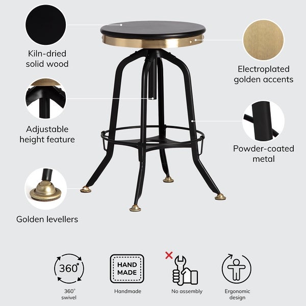 MH London Devon Bar Stool in Black - 31