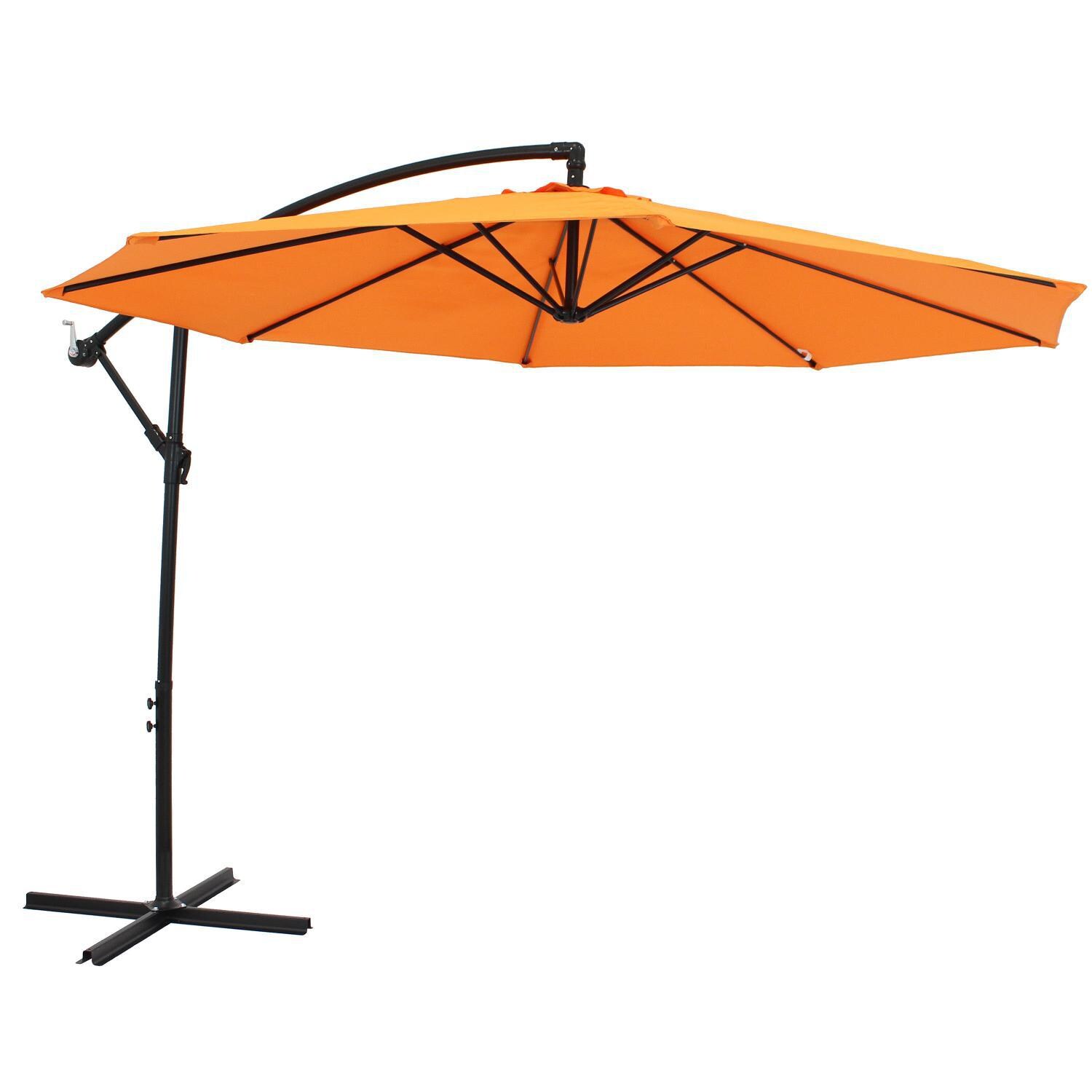 Ultimate Patio 9.5 Ft. Octagonal Aluminum Patio Cantilever Umbrella W/ Crank