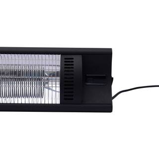 Hanover 1500-Watt Outdoor 35 in. W Electric Carbon Fiber Infrared Heat Lamp in Black HAN1025IC-TP