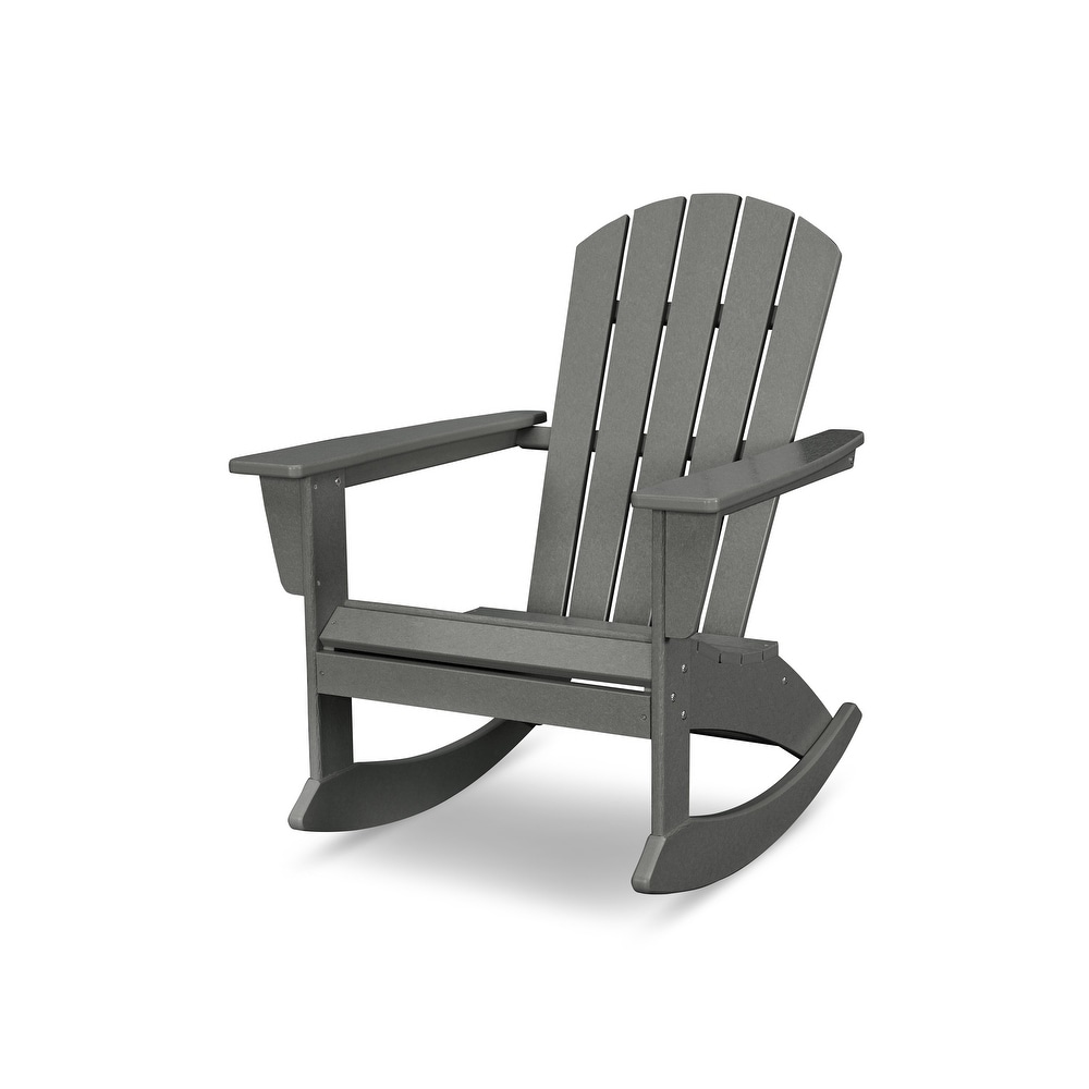 POLYWOOD Nautical Adirondack Rocking Chair