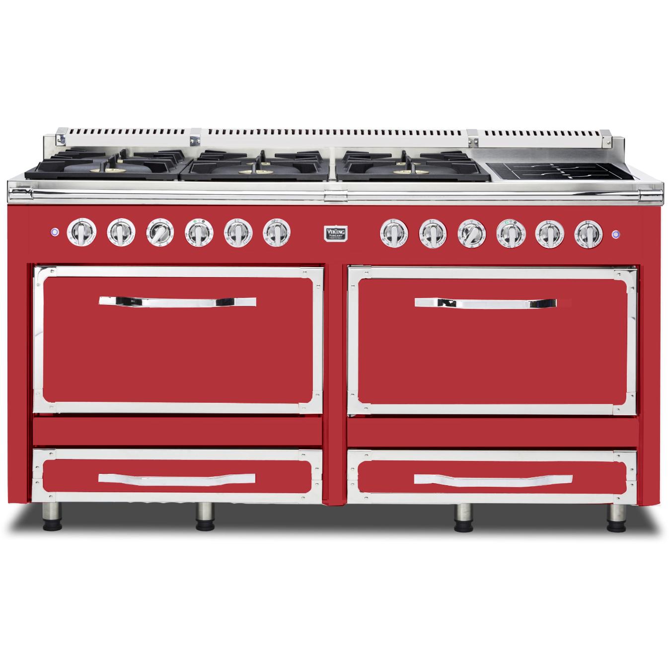 Viking 66-inch Freestanding Dual-Fuel Range with Convection Technology TVDR661-6ISM