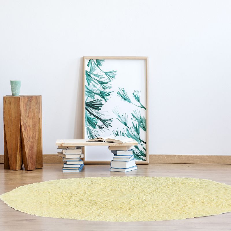 Linon New Flokati Natural Rug