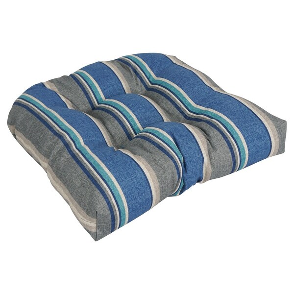 19-inch Rounded Back Tufted Indoor/Outdoor Chair Cushion - 19