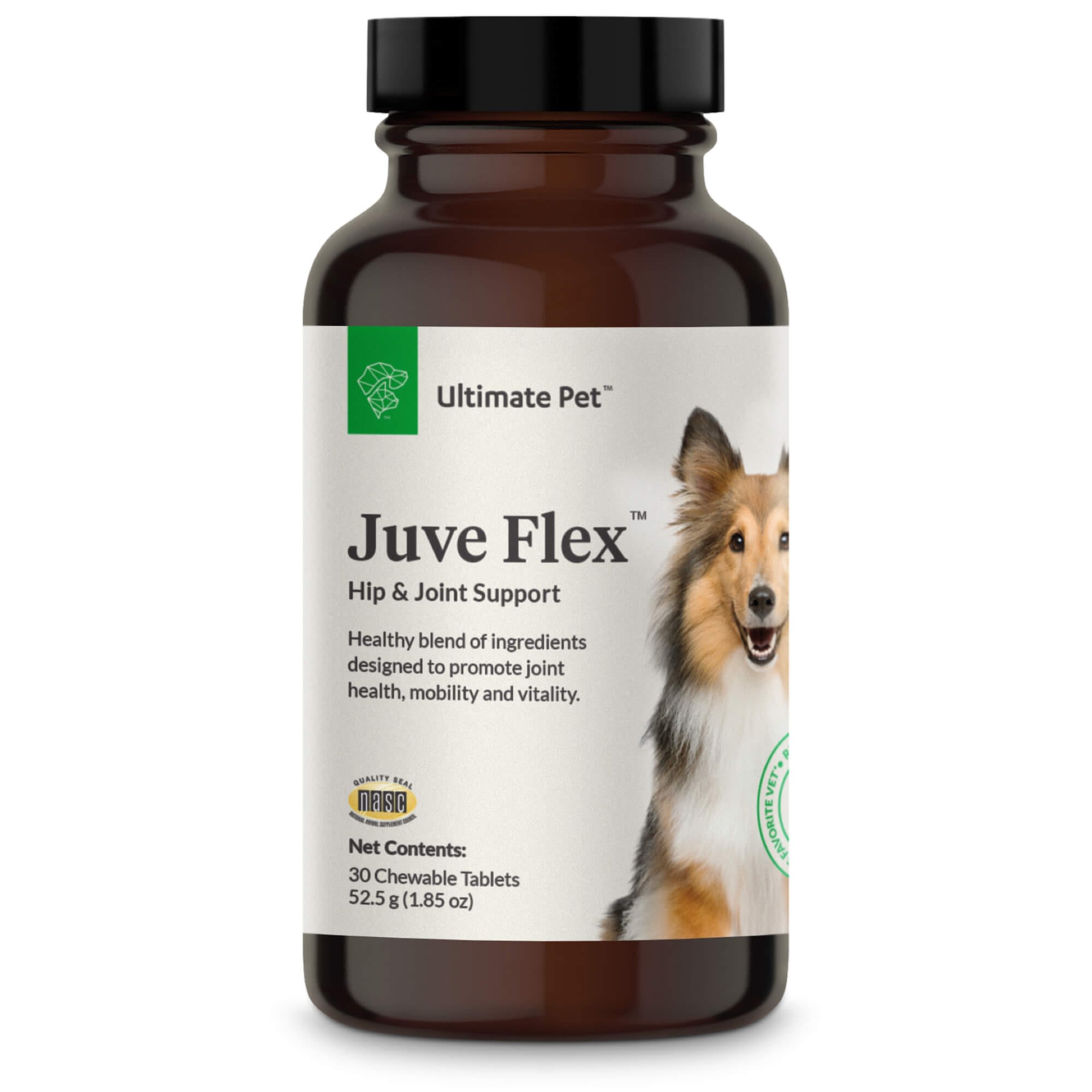 Ultimate Pet Nutrition Canine Juve Flex Hip  Joint Support Supplement for Dogs， Count of 30