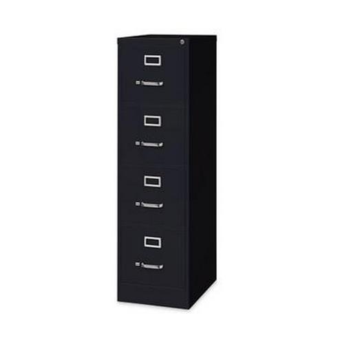 Hirsh Industries 22-inch Deep 4-Drawer， Letter-Size Vertical File Cabinet， Black