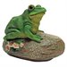 Design Toscano Thurston, the Frog, Garden Rock Sitting Toad Statue