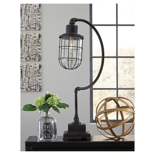 Jae Desk Lamp Antique Black Signature Design By Ashley