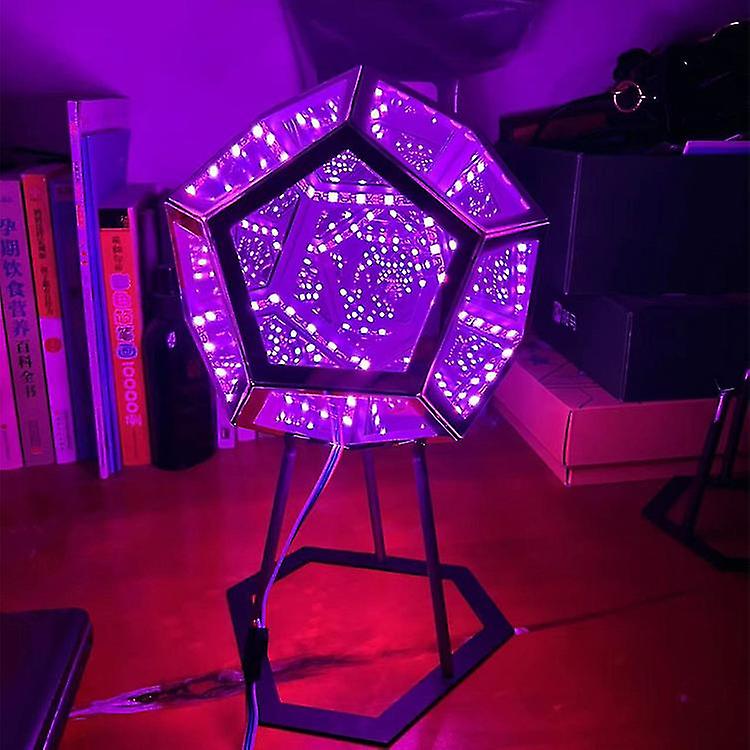 Miman Infinity Dodecahedron Led Night Light For Party， Furniture Decoration Table Lamp