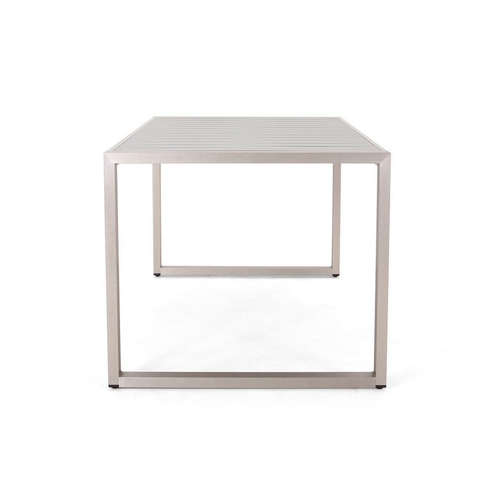 Navan Modern Aluminum Outdoor Dining Table by Christopher Knight Home   70.00\