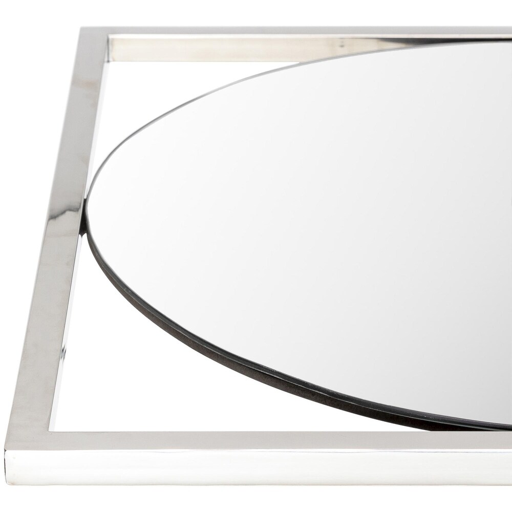 Diane Oval Metal Framed Wall Mirror