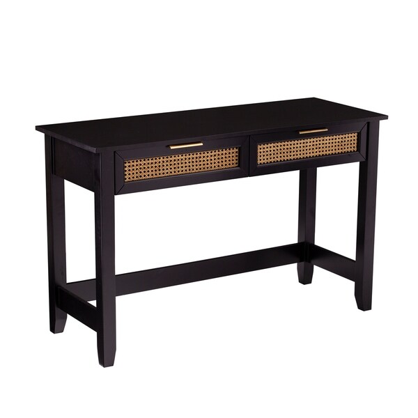 SEI Furniture Chekshire Black Storage Console