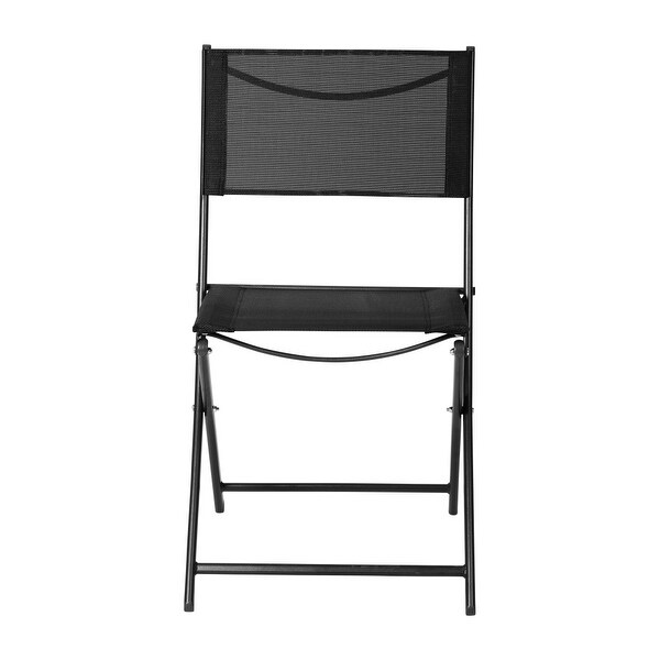 4 Pack Commercial Outdoor Flex Comfort Folding Chair with Metal Frame