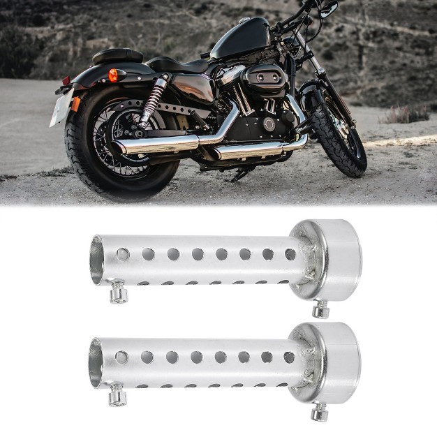 Unique Bargains Motorcycle Exhaust Silencer Exhaust Insert Muffler Pipe 2 Pcs