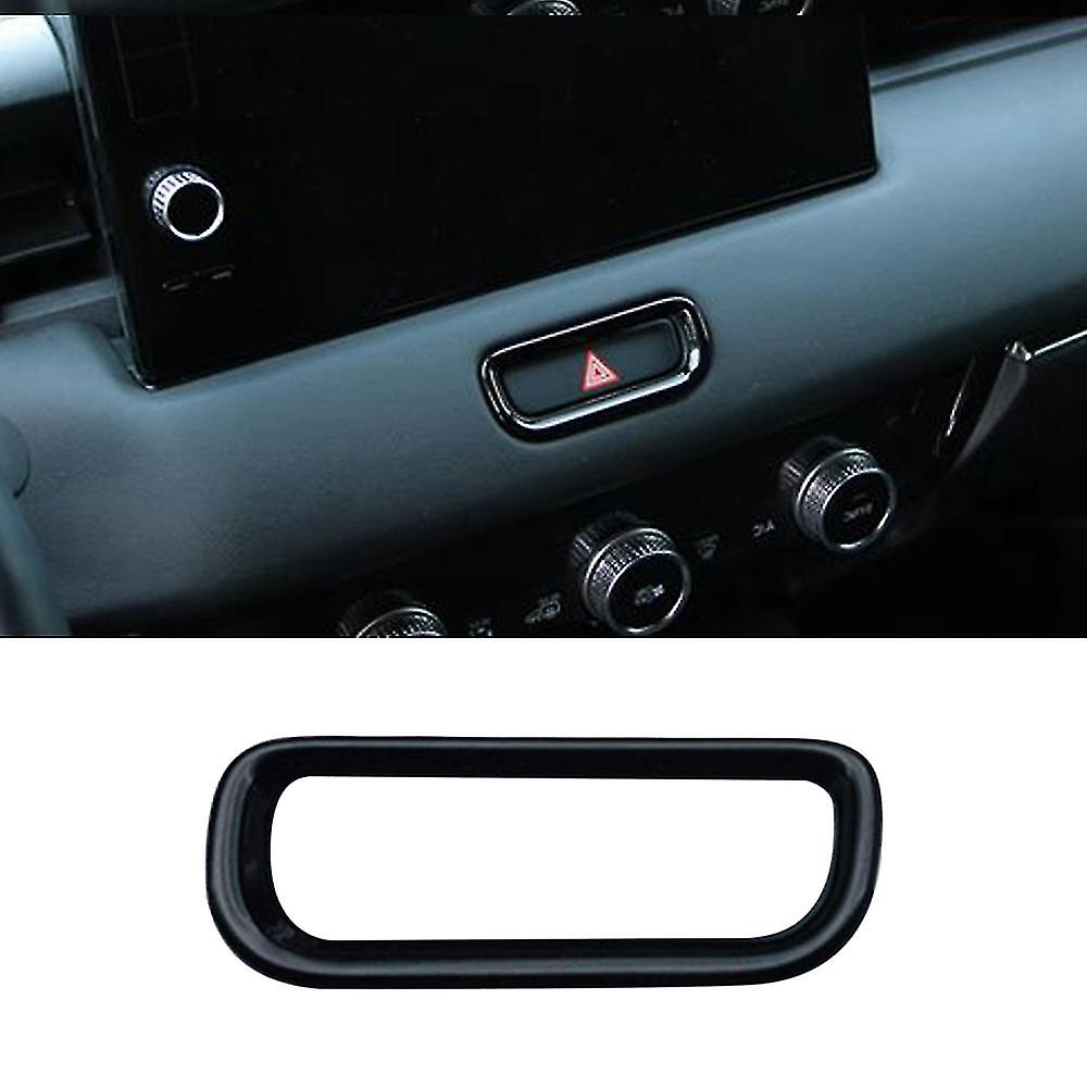 Car Hazard Emergency Light Frame Warning Lamp Switch Cover Trim For Vezel -v 2021 2022 Black