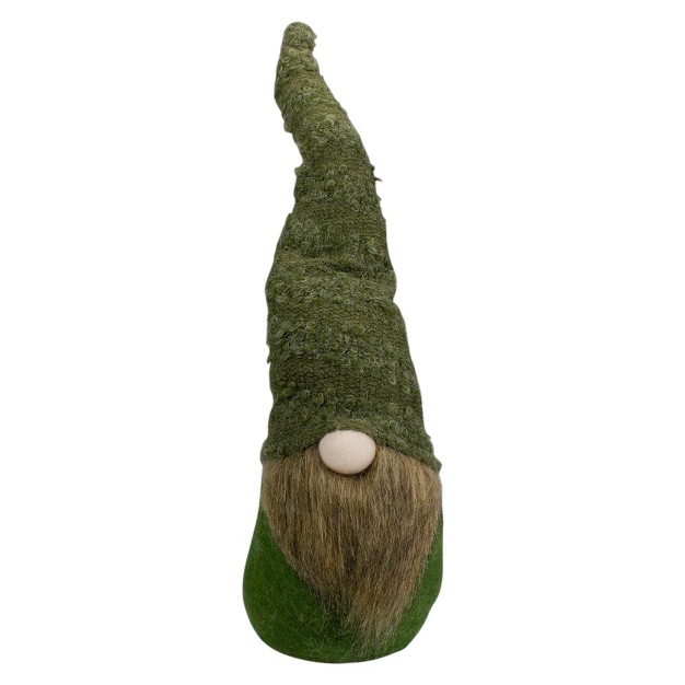 Green Standing Gnome Christmas Figure With Bendable Hat