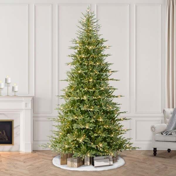 Puleo International 9 ft. PreLit Alberta Spruce Artificial Christmas Tree