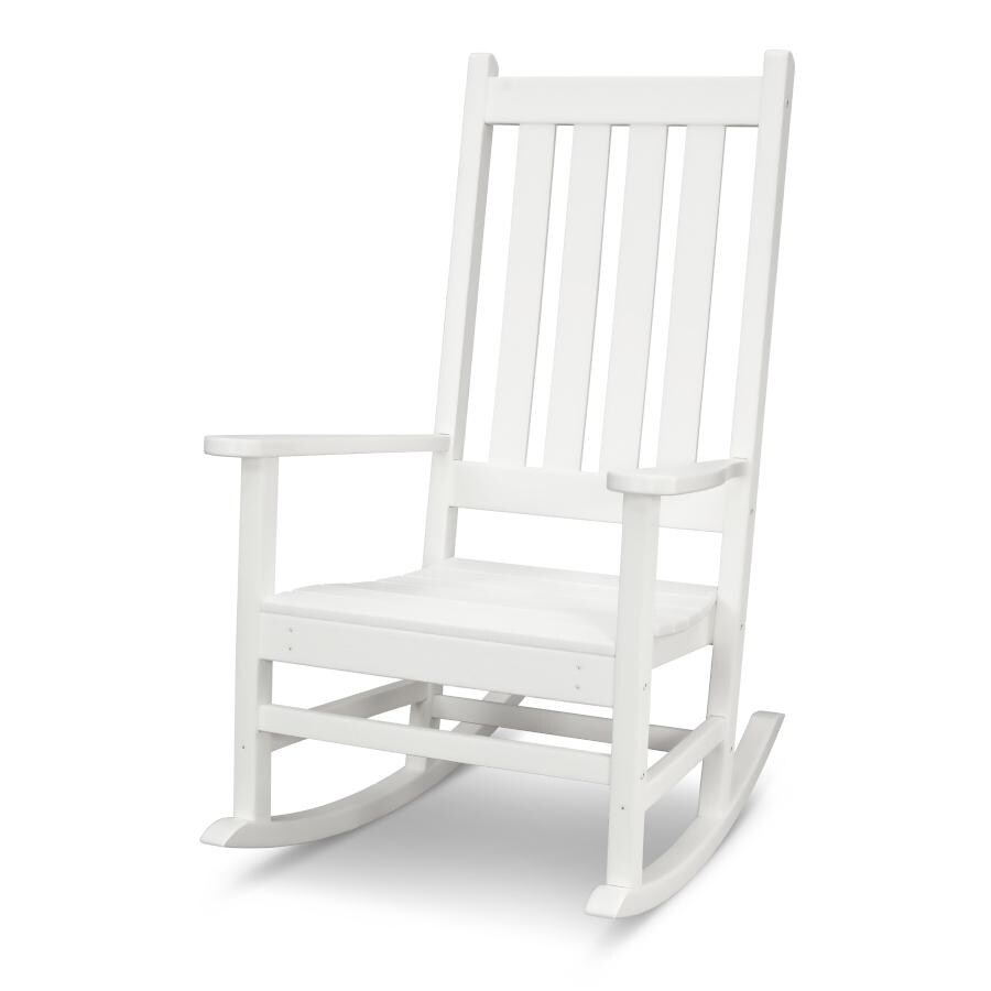 POLYWOOD Vineyard Porch Rocking Chair in White