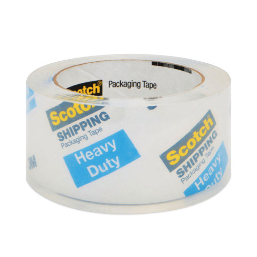 Scotch 3850 Heavy-Duty Packaging Tape Cabinet Pack， 3 Core， 1.88 x 54.6 yds， Clear， 18/Pack (385018CP)