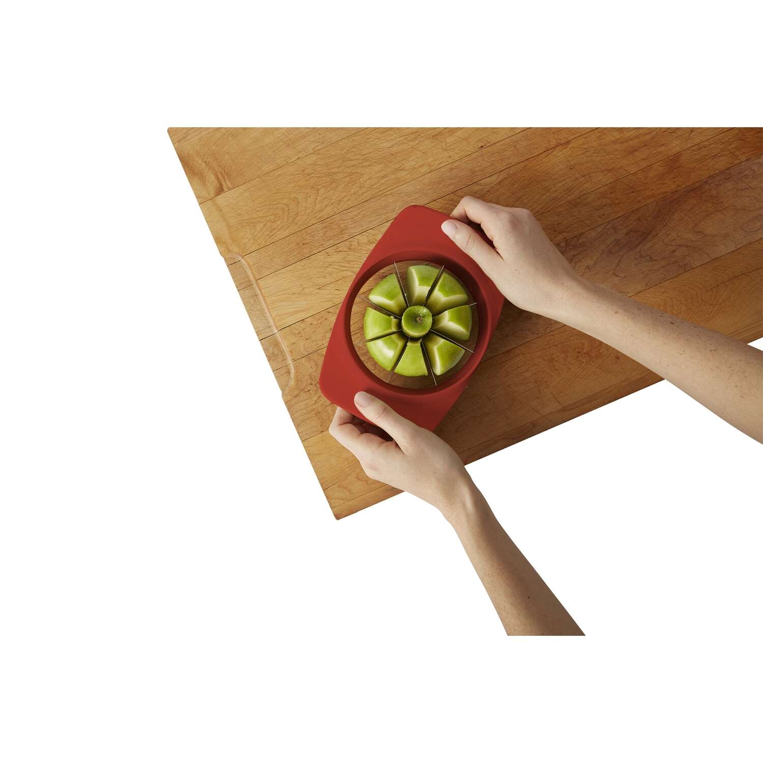 Chefn Red Plastic Apple Corer/Slicer