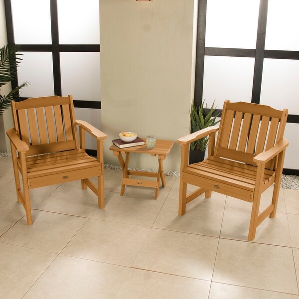 Garden Chairs and Folding Side Table (3piece Set)