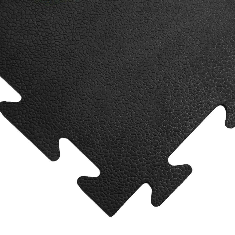 Rubber-Cal Armor-Lock (Fitness) 38 in. x 20 in. x 20 in. Black Interlocking Rubber Tiles (12-Pack 33 sq. ft.) 03-247-12pk