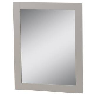 Glacier Bay Del Mar 24 in. W x 30 in. H Framed Wall Mirror in Gray DMWM24-KG