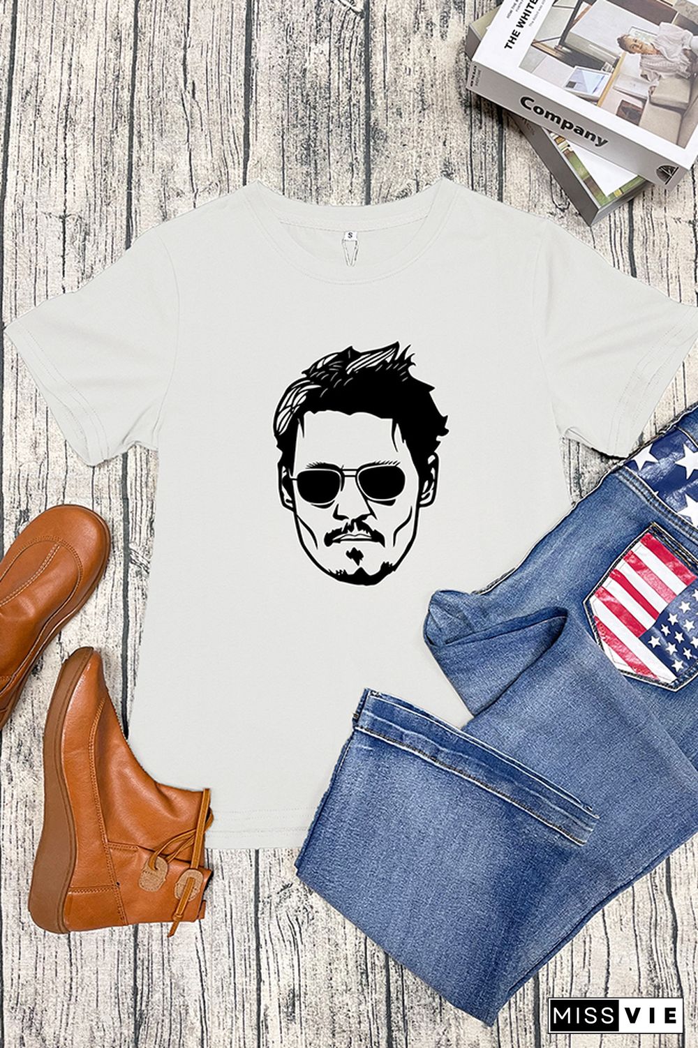 Johnny Depp Trial Graphic T-Shirt Wholesale